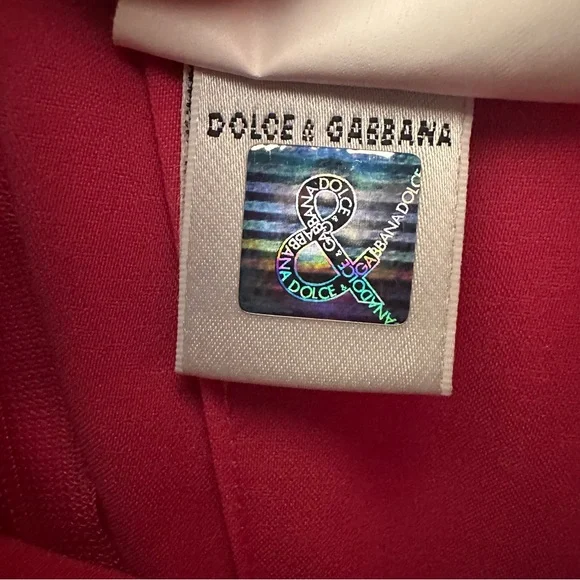 Vintage D&G Dolce & Gabbana Pink Cocktail Sleeveless Deep Plunge Dress, Size 4 - Picture 11 of 16